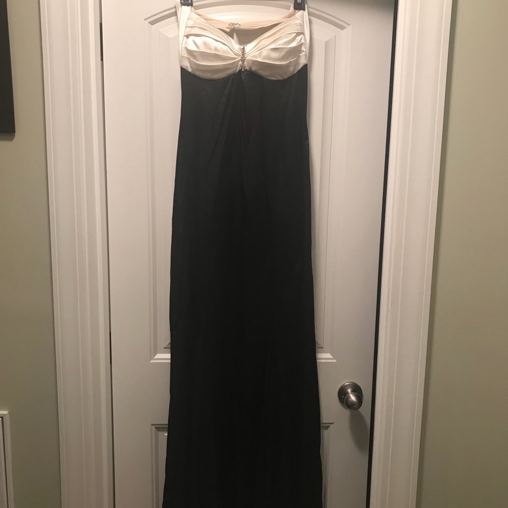 Black & White Halter Dress